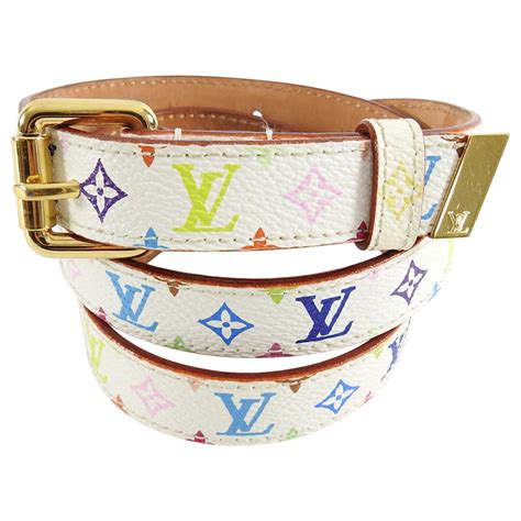 2003 takashi murakami louis vuitton belt|Louis Vuitton Murakami White Multicolor Monogram Belt 2003.